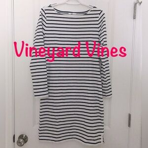 VINEYARD VINES Cotton Striped Knit Dress